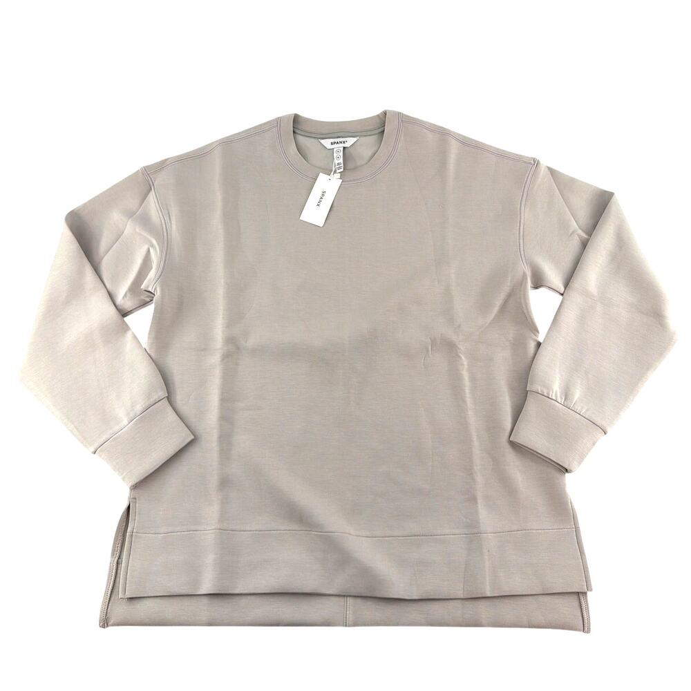SPANX Air Essentials Women's French Gray Relaxed Long Sleeve Top Size M - Picture 5 of 10